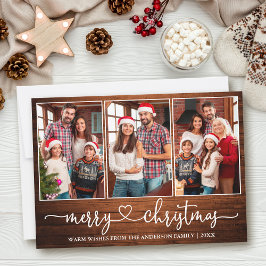 Calligrafie Hart Wood 3 Fotografie Kerst Feestdagenkaart