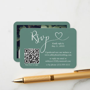 Calligrafie Hartaandoeningen Eucalyptus Groen Bind Informatiekaartje