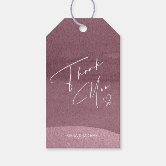 Calligrafie Hartelijk dank Hartelijk dank. ID771 Cadeaulabel (Voorkant)