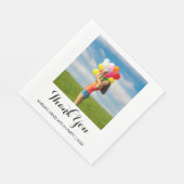 Calligrafie Hartelijk dank voor het fotografie-art Servet (Hoek)