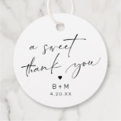 Calligrafie Hartelijk dank voor het Label (Achterkant)