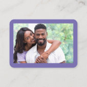 Calligrafie Hartfoto Beriwinkle RSVP QR Informatiekaartje (Achterkant)