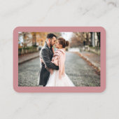 Calligrafie Hartfoto Bindend Roos RSVP QR Informatiekaartje (Achterkant)