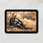 Calligrafie Hartfoto Buwsport Black RSVP QR Informatiekaartje (Achterkant)