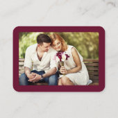 Calligrafie Hartfoto Buwsport Burgundy RSVP QR Informatiekaartje (Achterkant)