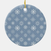 Calligrafie Heart Mr. en Mrs Wedding Dusty Blue Keramisch Ornament (Achterkant)