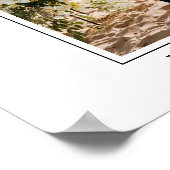 Calligrafie Heart Mr. en Mrs Wedding Photo Poster (Hoek)