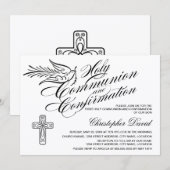 Calligrafie Heilige Communie en Bevestiging Kaart (Voorkant / Achterkant)