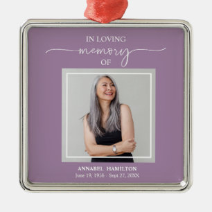 Calligrafie Herdenking van herdenking op foto's Metalen Ornament