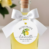 Calligrafie Homemade Limoncello Waterverf Lemon Bedankjes Labels