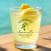 Calligrafie Homemade Limoncello Waterverf Lemon Shot Glas