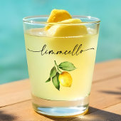 Calligrafie Ink Limoncello Waterverf Lemon Shot Glas