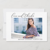 Calligrafie Ink Love en Bedankt Foto Afstuderen (Voorkant)