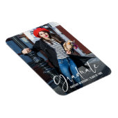 Calligrafie Ink Pen Afstuderen Fotoaankondiging Magneet (Rechterzijde)