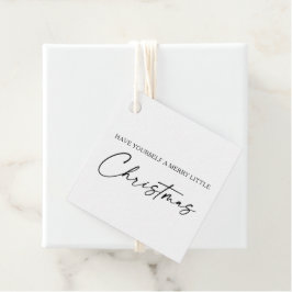 Calligrafie Ink Pen Script Minimale kerstdagen Bedankjes Labels