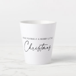 Calligrafie Ink Pen Script Minimale kerstdagen Latte Mok