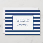 Calligrafie inkt Script 3 Foto Zeeen en groeten Feestdagenkaart (Achterkant)