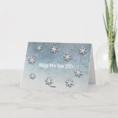 Calligrafie Joy Snewfakes Corporate logo Holiday C Feestdagen Kaart (Achterkant)