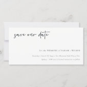 Calligrafie Kaart om de Datum te Besparen Vier met (Voorkant)