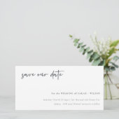 Calligrafie Kaart om de datum te reserveren om met (Staand voorkant)