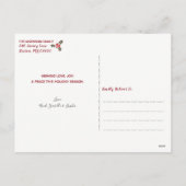 Calligrafie kerstfoto Merry Feestdagenkaart (Achterkant)