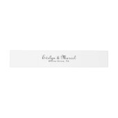 Calligrafie Klassieke minimalistische bruiloft Uitnodigingen Wikkel (Vlak)