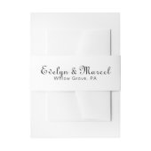 Calligrafie Klassieke minimalistische bruiloft Uitnodigingen Wikkel (Voorkant Voorbeeld)