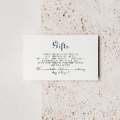 Calligrafie Klassieke minimalistische Huwelijkscad Informatiekaartje