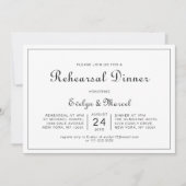 Calligrafie Klassieke minimalistische repetitie Di Kaart (Voorkant)