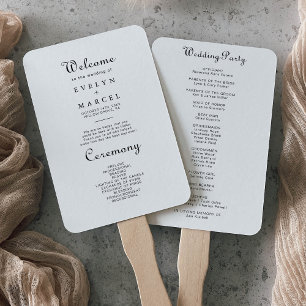 Calligrafie Klassieke minimalistische weddenschapp Handwaaier