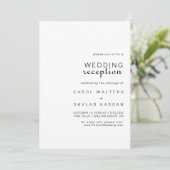 Calligrafie Klassieke minimalistische weddenschapp Kaart (Staand voorkant)