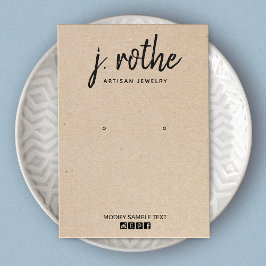 Calligrafie Kraft Handmade Earning Display Visitekaartje