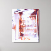 Calligrafie Kunstwinkel Seoul-reisposter Korea Canvas Afdruk (Voorkant)