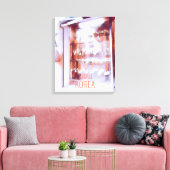 Calligrafie Kunstwinkel Seoul-reisposter Korea Canvas Afdruk (Insitu (Woonkamer))