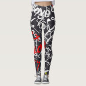Calligrafie Liefde Yoga Leggings (Voorkant)