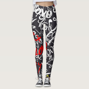Calligrafie Liefde Yoga Leggings