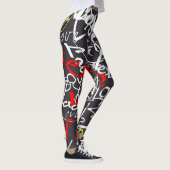 Calligrafie Liefde Yoga Leggings (Rechts)