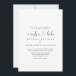 Calligrafie Love Fancy Script Nuestra Boda Wedding Kaart<br><div class="desc">Deze kalligrafie houdt van fancy script nuestra boda bruiloft uitnodiging is perfect voor een minimalistische bruiloft. Het eenvoudige en elegante ontwerp kenmerkt klassieke en fancy manuscripttypografie in zwart-wit.</div>