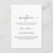 Calligrafie Love Fancy Script Weddenschappen Recep Informatiekaartje (Voorkant)