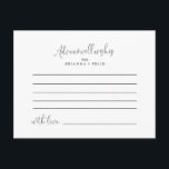Calligrafie Love Fancy Script Wedding Advice Kaart<br><div class="desc">Deze kalligrafie houdt van fancy scriptbruiloft, is perfect voor een moderne bruiloft. Het eenvoudige en elegante ontwerp kenmerkt klassieke en fancy manuscripttypografie in zwart-wit. Deze kaarten zijn perfect voor een bruiloft, vrijgezellenfeest, baby shower, graduatiedag en nog veel meer. Pas de kaarten aan met de namen van de bruid en de...</div>
