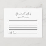 Calligrafie Love Fancy Script Wedding Advice Kaart<br><div class="desc">Deze kalligrafie houdt van fancy scriptbruiloft, is perfect voor een moderne bruiloft. Het eenvoudige en elegante ontwerp kenmerkt klassieke en fancy manuscripttypografie in zwart-wit. Deze kaarten zijn perfect voor een bruiloft, vrijgezellenfeest, baby shower, graduatiedag en nog veel meer. Pas de kaarten aan met de namen van de bruid en de...</div>