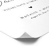 Calligrafie Love is Sweet Dessert Table Bar Sign Poster (Hoek)