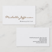 Calligrafie Makeup Artiest Profession Visitekaartj Visitekaartje (Voorkant / Achterkant)