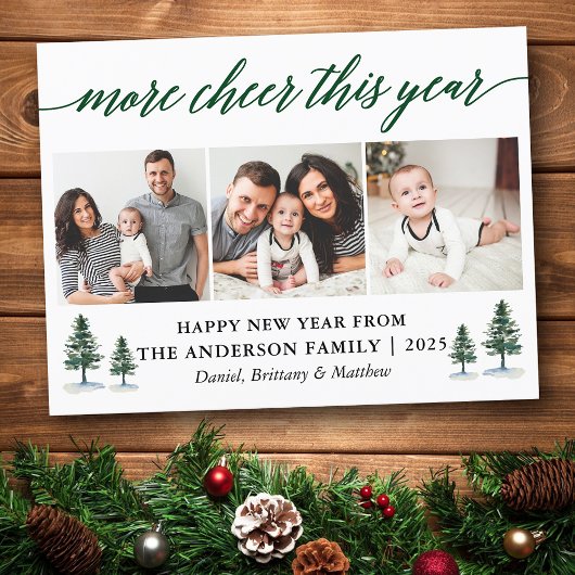 Calligrafie meer hier dit jaar 3 foto's briefkaart