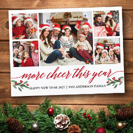 Calligrafie Meer Kerst Dit Jaar 5 Foto Rood Briefkaart