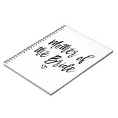 Calligrafie met brieftermoeder van de bride notitieboek (Linkerzijde)