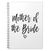 Calligrafie met brieftermoeder van de bride notitieboek (Voorkant)