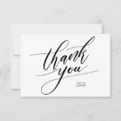 Calligrafie met dank bedankkaart (Voorkant)