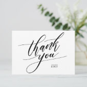 Calligrafie met dank bedankkaart (Staand voorkant)