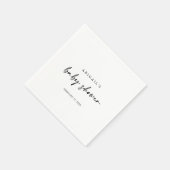 Calligrafie Modern Elegant Baby shower Napkins Servet (Hoek)